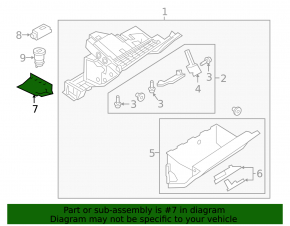 Front panel trim center right Audi Q7 16- gray