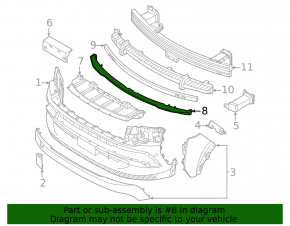 Nissan Kicks 25-26 Front Bumper Absorber