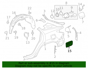 Left Ventilation Shield Lexus RX350 RX450h 16-22