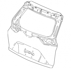 Trunk door bare Honda CRV 17-22