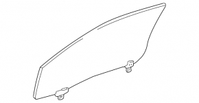 Front right door glass for Toyota Highlander 2001-2007
