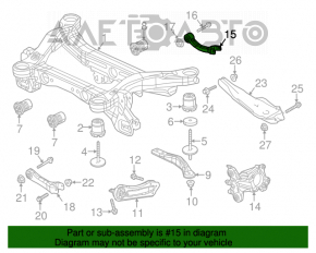 Upper rear right control arm Chrysler 200 15-17