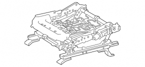 Driver's seat longitudinal adjustment motor for Toyota Rav4 16-18, rusty bracket