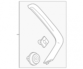 Rear left side door trim Honda Pilot 23-26 rear