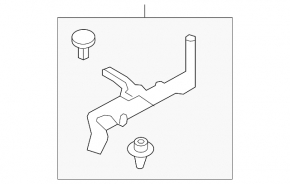 Left hood-fender seal for Honda CRV 12-16