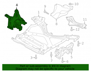 Front subframe bracket right Audi Q5 80A 18-24
