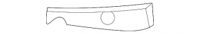 Front bumper-headlight mount, right, Hyundai Santa Fe 21-23
