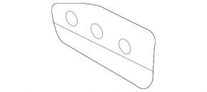 Rear right mudguard on the sill of Genesis G80 17-20