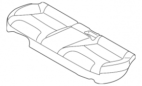Rear seat 2nd row Kia Niro 23-26 PHEV combined black