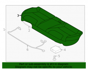 Rear seat 2nd row Kia Niro 23-26 PHEV combined black