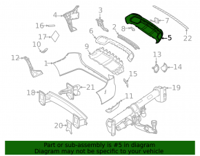 Rear bumper lip Mercedes X167 GLS 450 580 24-26 AMG pkg, without towbar