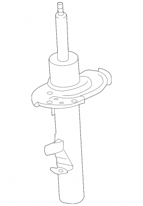 Shock absorber front left Ford Transit Connect MK2 13- long base BILSTEIN