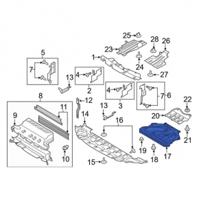 Engine protection Ford Escape MK3 13-