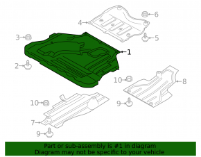 Engine protection Ford Escape MK3 13-