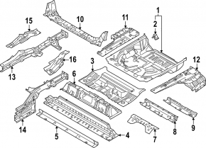 Nissan Ariya 23-25 FWD trunk trough