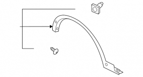 Lincoln Corsair 20-26 Front Left Fender Arch Cover