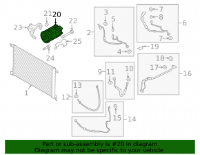 Air conditioning compressor for Porsche Cayenne 19-26 2.9T, 3.0T for R1234YF