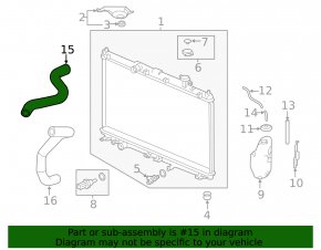 Upper cooling hose for Honda Accord 13-17 hybrid