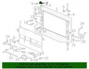 Inverter Radiator Bracket Upper Right Honda Clarity 18-21 USA Metal