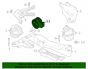Automatic transmission mount for BMW 5 G30 17-23 2.0T AWD
