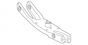 Lower control arm for rear left spring, Mercedes CLA 14-19