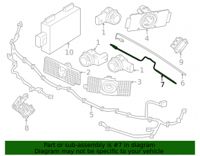 Lower foot-operated tailgate opening sensor for Volvo C40 24-24