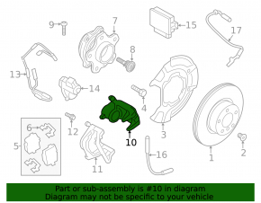 Rear right support BMW X3 G01 18- electric