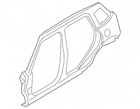 Quarter wing rear left Mini Cooper Countryman R60 10-16 black, dents