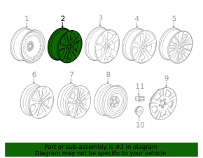 Wheel disk R16 x 6.5J Chevrolet Trax 15-22