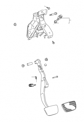 Lexus ES350 07-12 Brake Pedal with Bracket