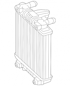 Additional cooling radiator left Audi A6 C7 12-18 3.0T