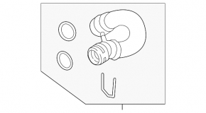 Upper cooling pipe Audi A6 C7 12-15 3.0T