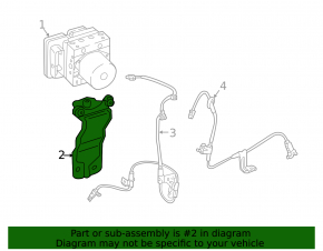 ABS Bracket Hyundai Elantra AD 17-20 2.0