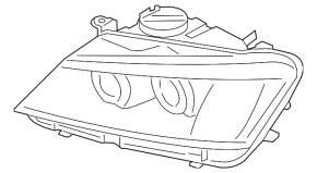 BMW X3 F25 15-17 halogen front left headlight