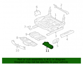 Motor for longitudinal adjustment of the driver's seat BMW X3 F25 11-17