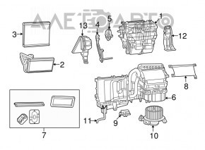 Heater assembly Dodge Journey 11 - broken mount