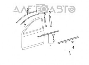 Door trim lower front right Toyota Avalon 05-10