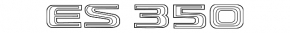 Lexus ES350 Trunk Lid Emblem 13-18