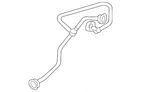 Cooling system return pipe from the reservoir to the radiator of the Audi Q5 80A 18-20 3.0T