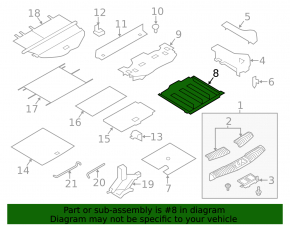 Nissan Murano z51 09-12 trunk tray