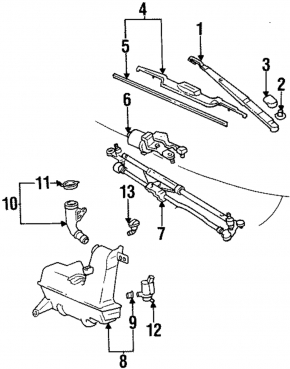 Lexus RX300 Windscreen Washer Motor 98-03
