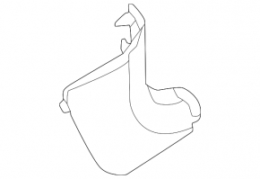 Kia EV6 22-24 black lower left front pillar trim