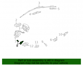 Front right airbag sensor for Toyota Prius 2009-2010