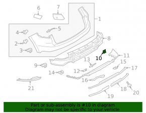 Rear bumper tow hook plug right Porsche Cayenne 19-23 structure, Base, S