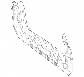 Rear panel Mercedes GLS-class X166 13-19 3 parts