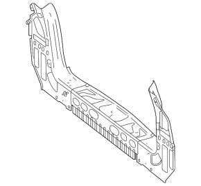 Rear panel Mercedes GLS-class X166 13-19 3 parts