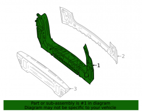 Rear panel Mercedes GLS-class X166 13-19 3 parts