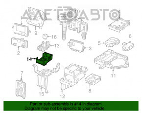 Mercedes C-class W205 15-19 Trunk Fuse Box Bracket