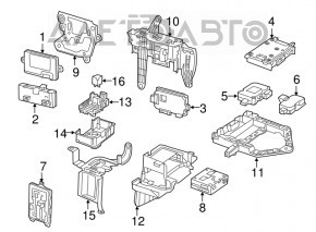 Mercedes C-class W205 15-19 Trunk Fuse Box Bracket
