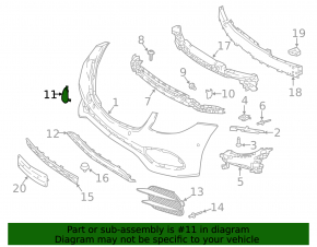 Mercedes W213 E 17-20 AMG Front Bumper Tow Hook Cap pkg